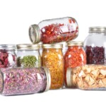 Food Storage Glass Ball Mason Jars Dehydrated Fruits and Vegetables in Mason Jars