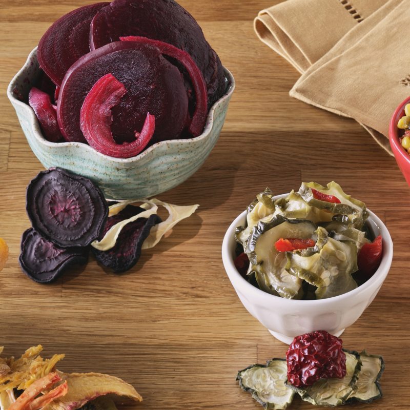 Picture of Homemade Dehydrated Pickles and Beets